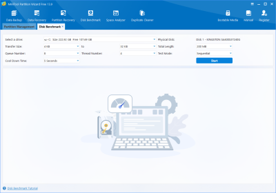 Скриншот приложения MiniTool Partition Wizard Free - №3