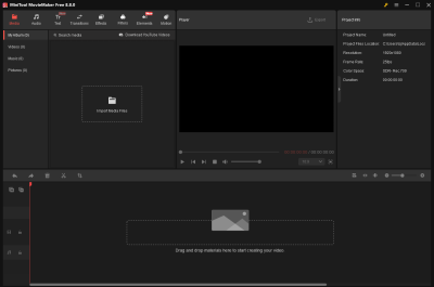 Скриншот приложения MiniTool MovieMaker Free - №1