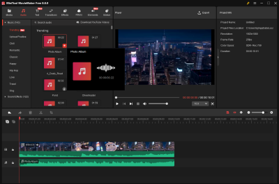 Скриншот приложения MiniTool MovieMaker Free - №2