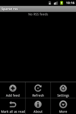 Скриншот приложения Sparse RSS - №1