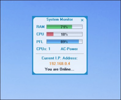 Скриншот приложения SSuite Office - System Monitor - №1