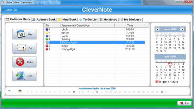 Скриншот приложения SSuite Office - CleverNote PIM - №1