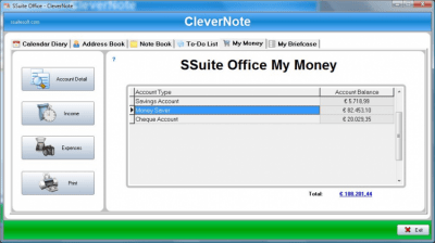Скриншот приложения SSuite Office - CleverNote PIM - №2