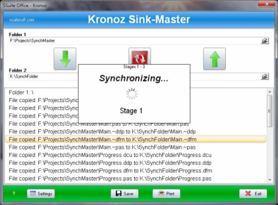 Скриншот приложения SSuite Office - Kronoz Sync Master - №2