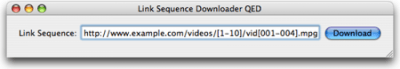 Скриншот приложения Link Sequence Downloader QED - №1