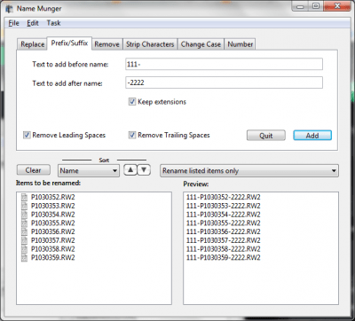 Скриншот приложения Name Munger - №3