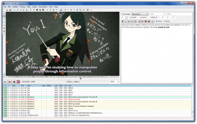 Скриншот приложения Aegisub Portable - №1