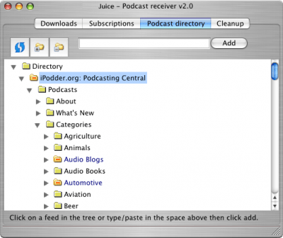 Скриншот приложения Juice Receiver - №3