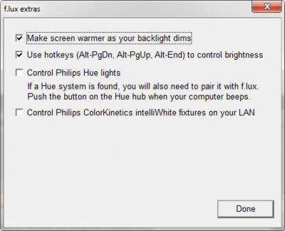 Скриншот приложения f.lux - №4