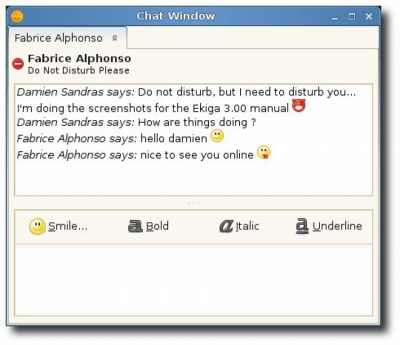 Скриншот приложения Ekiga - №4