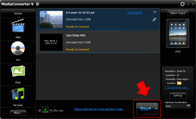 Скриншот приложения ArcSoft MediaConverter - №3