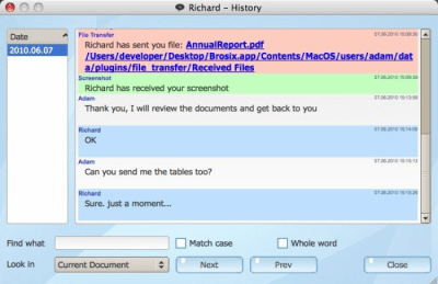 Скриншот приложения Brosix - №4