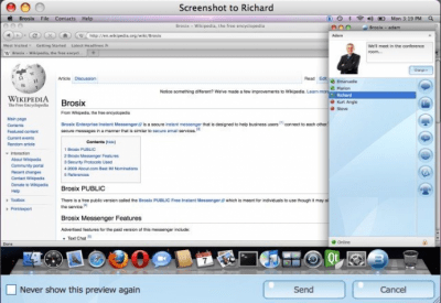 Скриншот приложения Brosix - №5