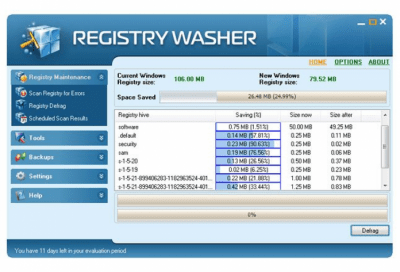 Скриншот приложения Registry Washer - №2