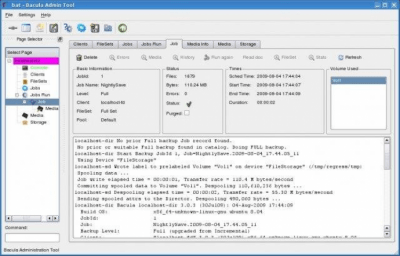 Скриншот приложения Bacula - №1