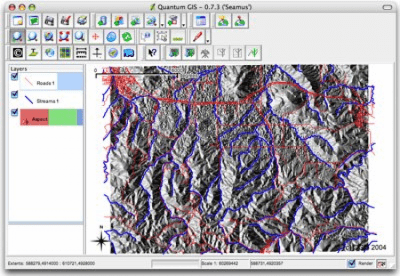 Скриншот приложения QGIS - №1