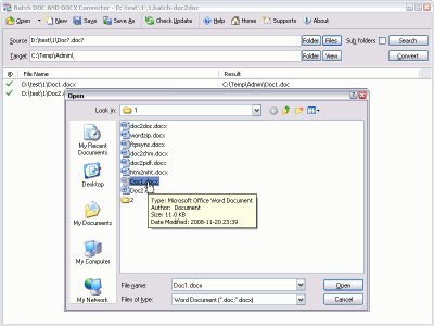 Скриншот приложения Batch DOC and DOCX Converter - №3