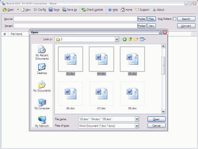 Скриншот приложения Batch Word to HTML Converter - №4