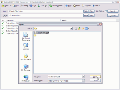 Скриншот приложения Batch CHM to PDF Converter - №2