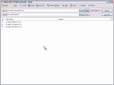 Скриншот приложения Batch CHM to PDF Converter - №5