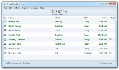 Скриншот приложения Virtual TimeClock Basic - №1