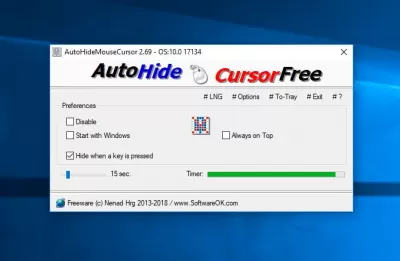 Скриншот приложения AutoHideMouseCursor - №2