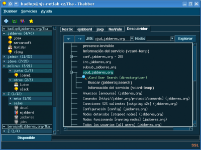 Скриншот приложения Tkabber - №4