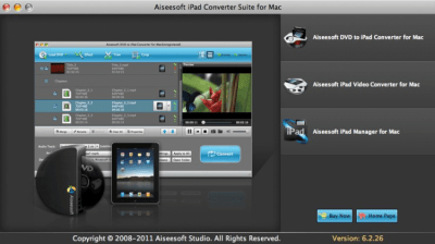 Скриншот приложения Aiseesoft iPad Converter Suite Standard - №1