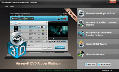 Скриншот приложения Aiseesoft DVD Converter Suite - №1