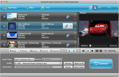 Скриншот приложения Aiseesoft Audio Converter for Mac - №1