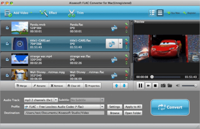 Скриншот приложения Aiseesoft FLAC Converter for Mac - №1