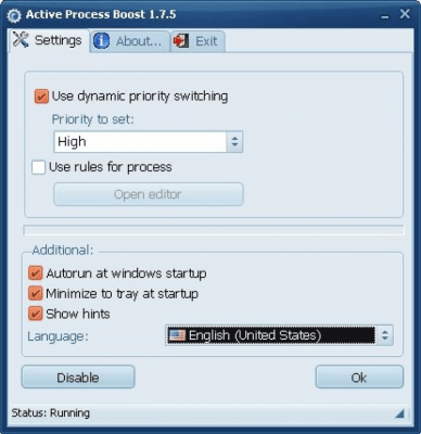 Скриншот приложения Active Process Boost - №1