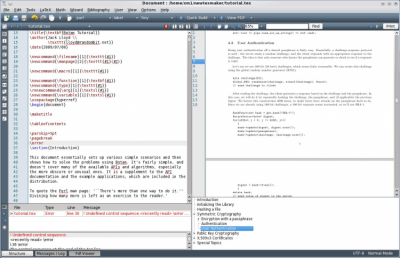 Скриншот приложения Texmaker для Linux - №1