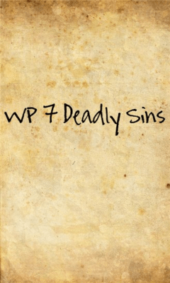 Скриншот приложения WP 7 Deadly Sins - №1