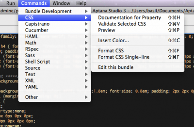 Скриншот приложения Aptana Studio - №4