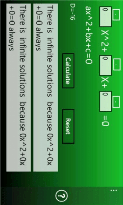 Скриншот приложения A Quadratic Formula Solver - №2