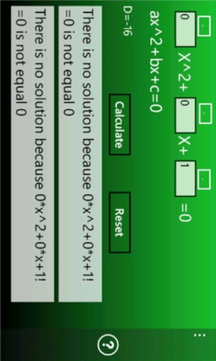 Скриншот приложения A Quadratic Formula Solver - №3