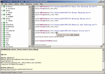 Скриншот приложения AviSynth - №1