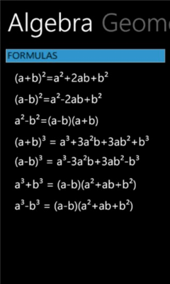 Скриншот приложения MathCheatSheet - №1