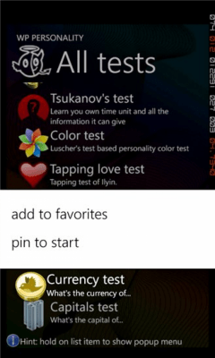 Скриншот приложения WPPersonality - №6