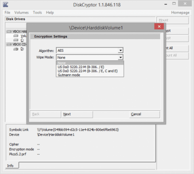Скриншот приложения DiskCryptor - №5