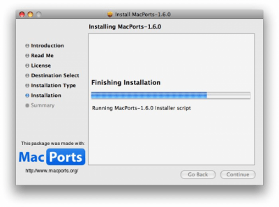 Скриншот приложения MacPorts - №1