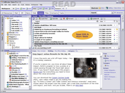 Скриншот приложения Omea Reader - №2