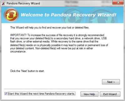delete files found with pandora recovery
