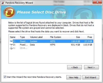 Скриншот приложения Pandora Recovery - №4