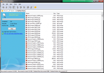 Скриншот приложения Pandora Recovery - №7