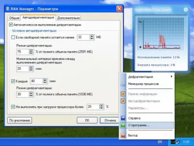 Скриншот приложения RAM Manager 2008 Professional Edition - №2
