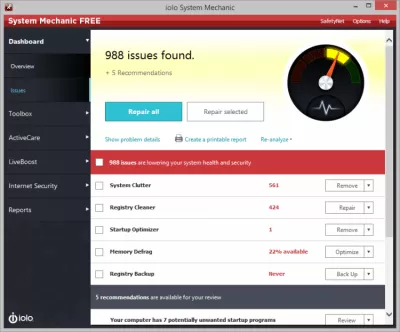 Скриншот приложения System Mechanic - №3