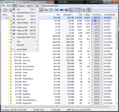 Скриншот приложения TreeSize - №3