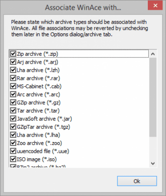 Скриншот приложения WinAce - №4